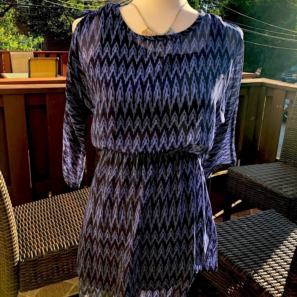 Aqua mini dress - Picture 3 of 6